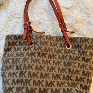 Michael Kors Brown Monogram Tote